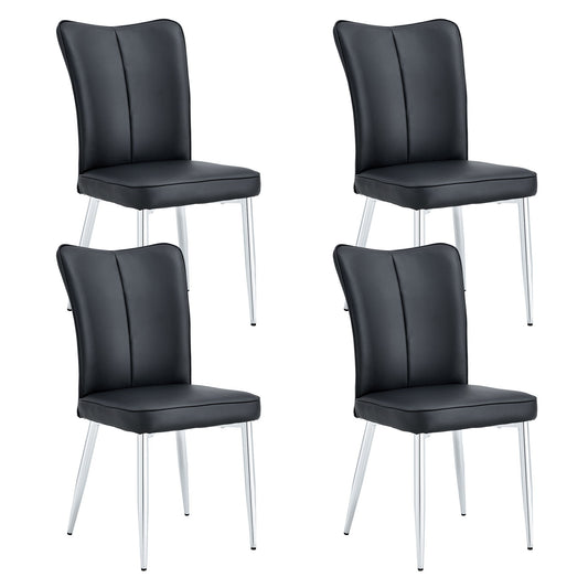 Modern Minimalist Dining Chairs With Metal Legs Home Essentials