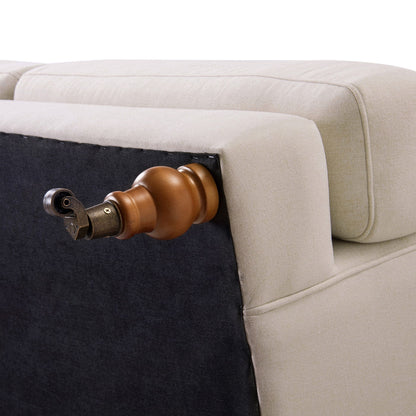 Alana Lawson - Modern Three Cushion Tightback Sofa Jennifer Taylor Home