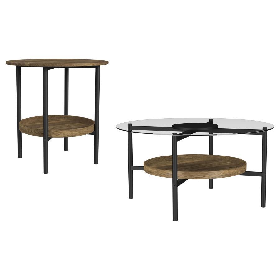 Delfin - Round Coffee Table Set Coaster Fine Furniture