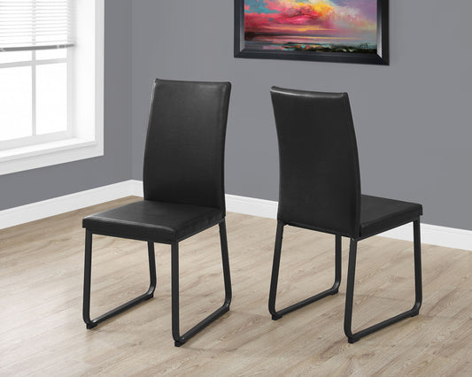 Dining Chair Side Upholstered, For Dining Room (Set of 2) - Black 8th Street