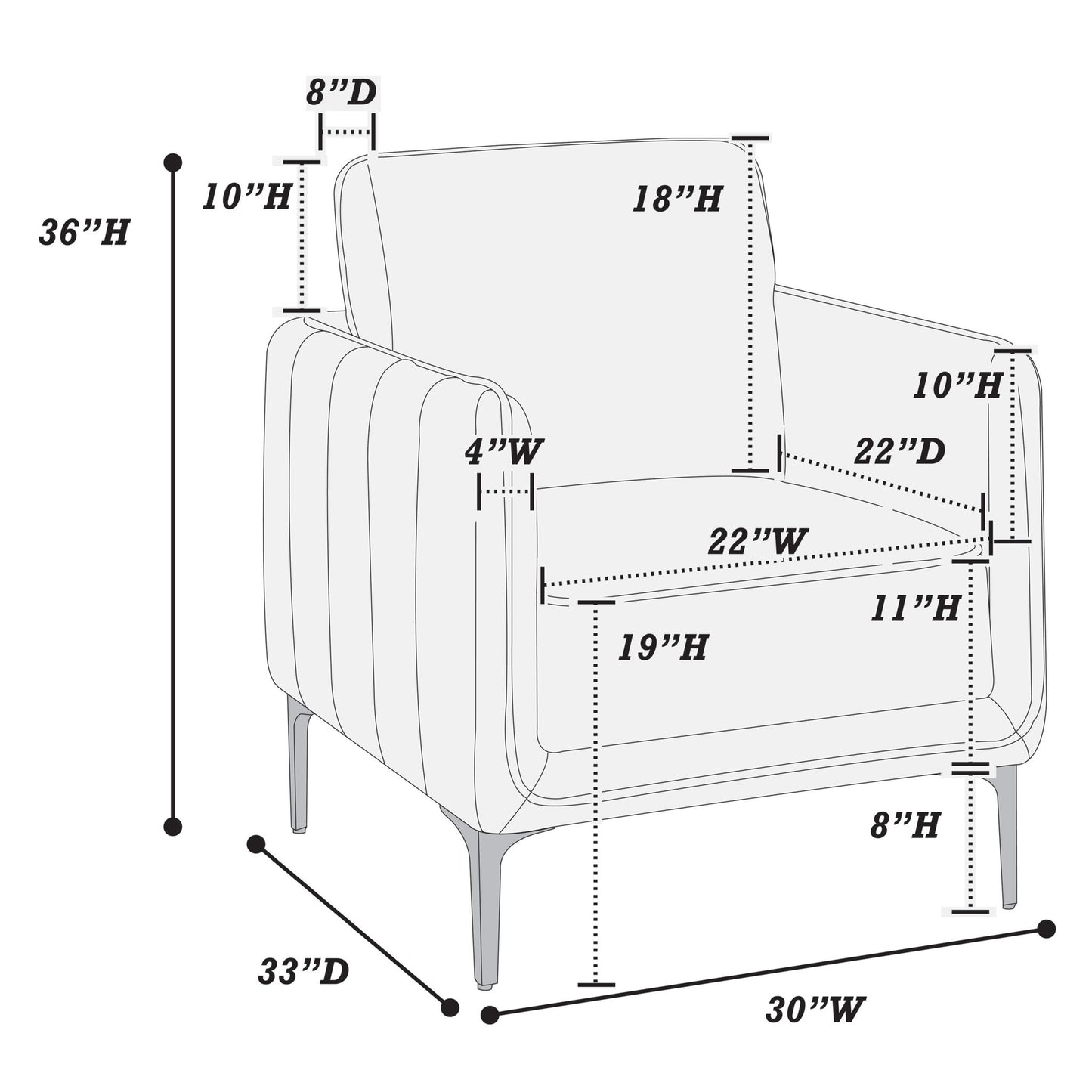 Elegant Accent Chair, Upholstered Home Essentials
