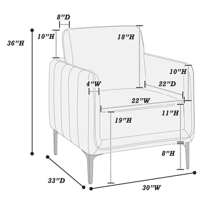Elegant Accent Chair, Upholstered Home Essentials