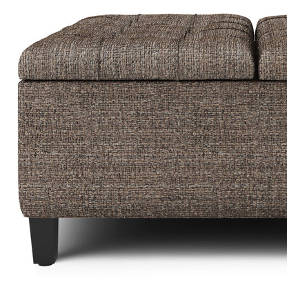 Harrison - Upholstered Coffee Table Storage Ottoman Simpli-Home