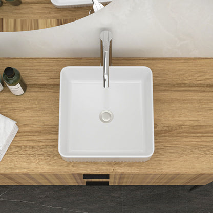 Modern Ceramic Rectangular Vessel Bathroom Sink Daily Nest