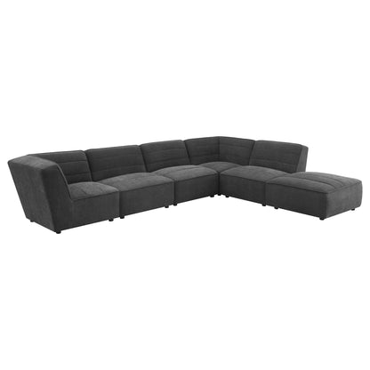 Vincent - 6 Piece Modular Sectional - Charcoal Furniture Max