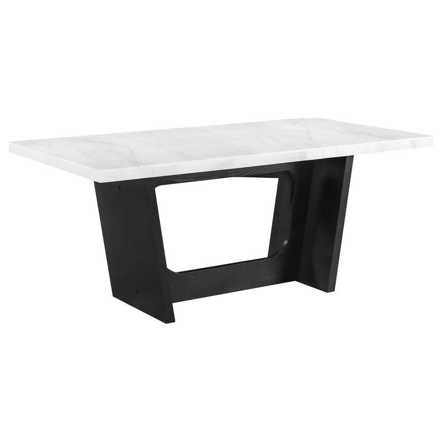 Sherry - Rectangular Marble Top Dining Table Set CoasterElevations