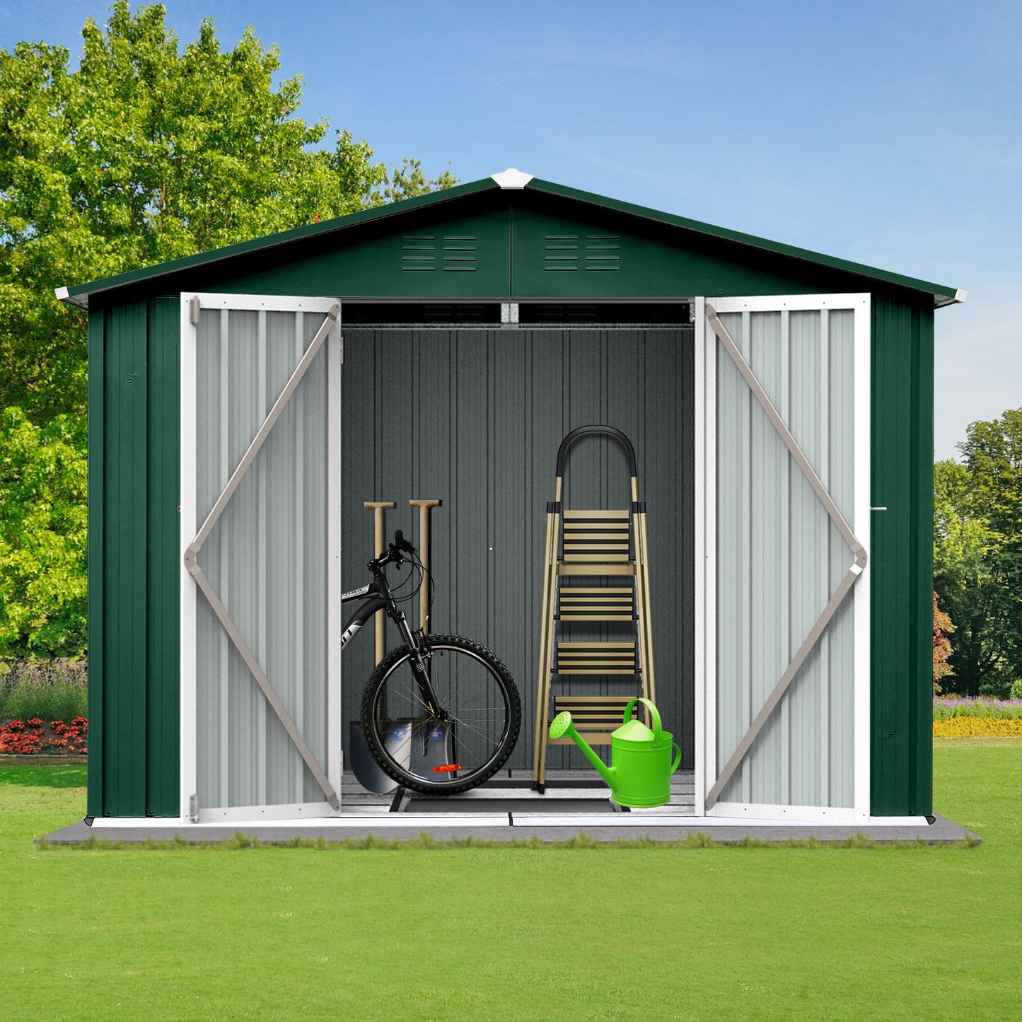 6Ftx8Ft Garden Sheds Outdoor Storage Sheds - Two Tone