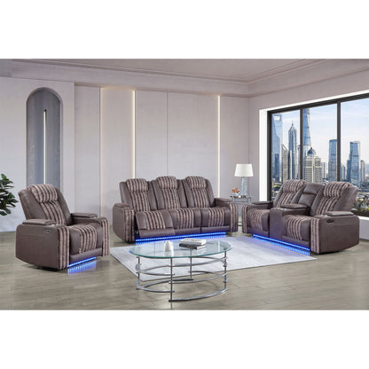Duran - Power Reclining Loveseat With Power Headrest Global Furniture USA