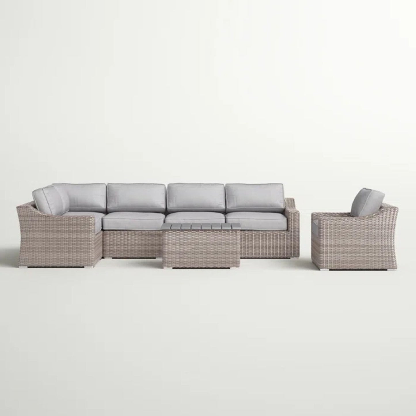 Stylish Sofa Seating Group With Cushions Perfect For Outdoor Gatherings LSI Patio Furniture