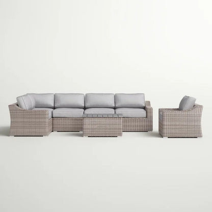 Stylish Sofa Seating Group With Cushions Perfect For Outdoor Gatherings LSI Patio Furniture