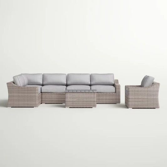 Stylish Sofa Seating Group With Cushions Perfect For Outdoor Gatherings LSI Patio Furniture
