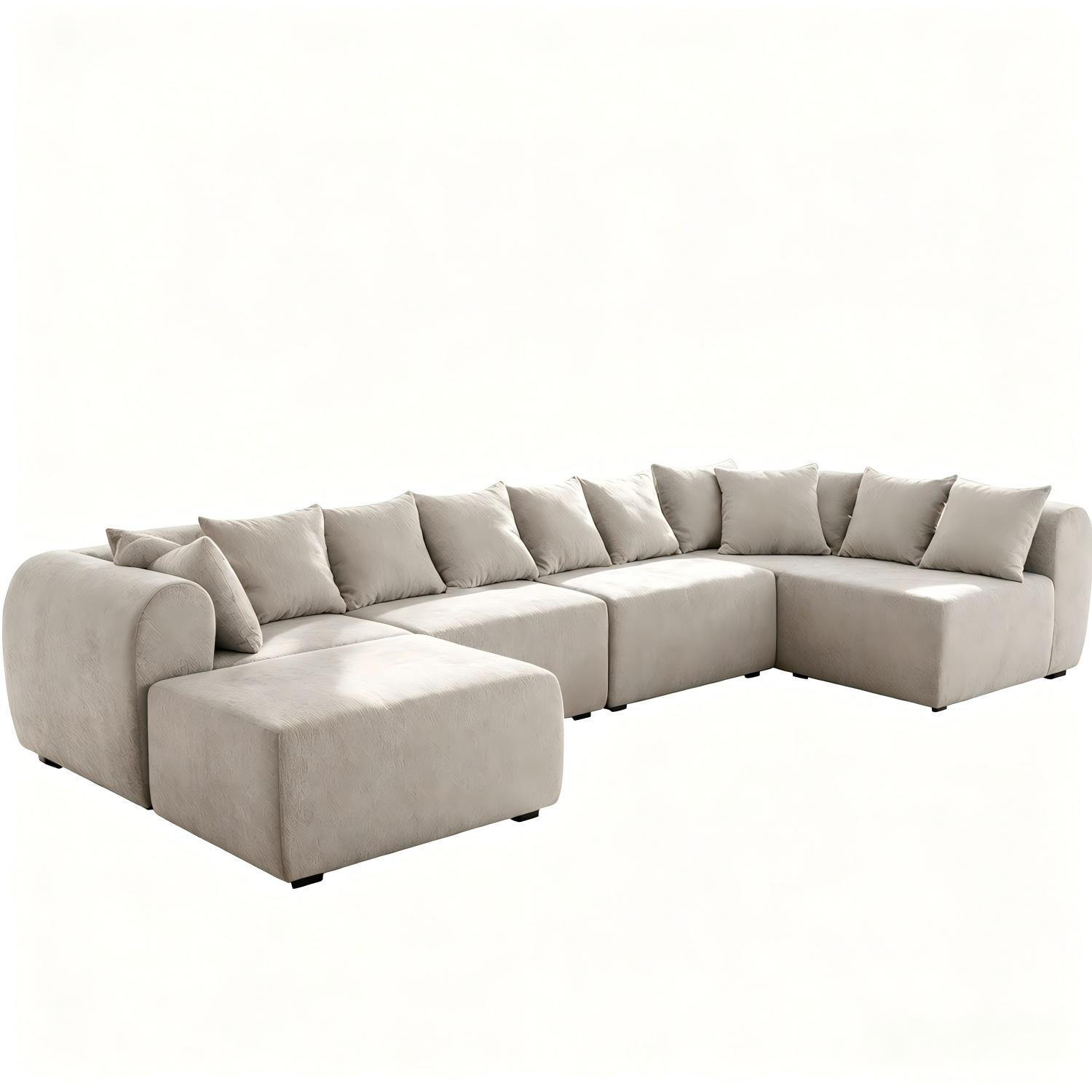 8 Seater U-Shaped Couch With Ottoman Home Essentials