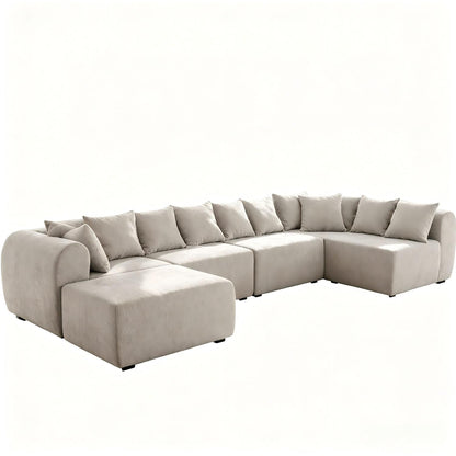 8 Seater U-Shaped Couch With Ottoman Home Essentials