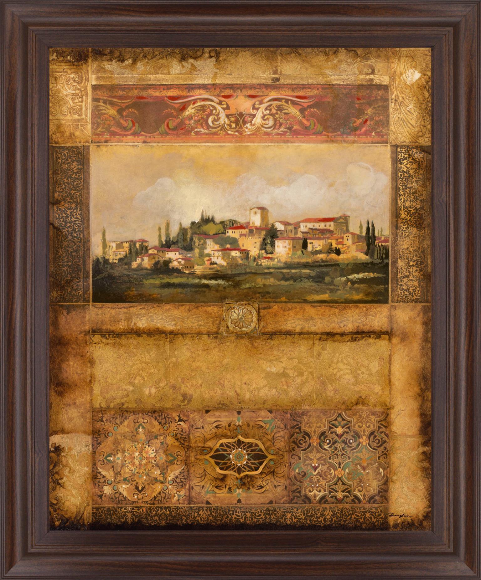 Tuscan Village Mosaic - 28" x 34" Framed Wall Art Classy Art