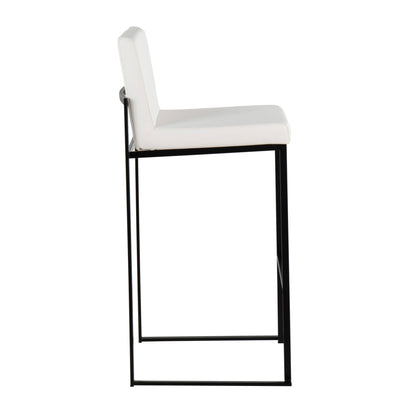 Fuji - Contemporary High Back Barstool Elegant Design Lumi Source
