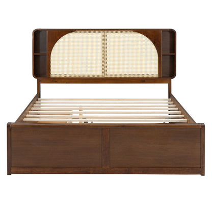 Headboard Bed With 2 Drawers And Trundle Timeless Haven