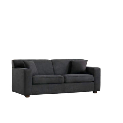 Loveseat Sleeper Sofa With Full Size Pull Out Bed, 2 Seater Convertible Couch For Small Apartments - Gray Home Essentials
