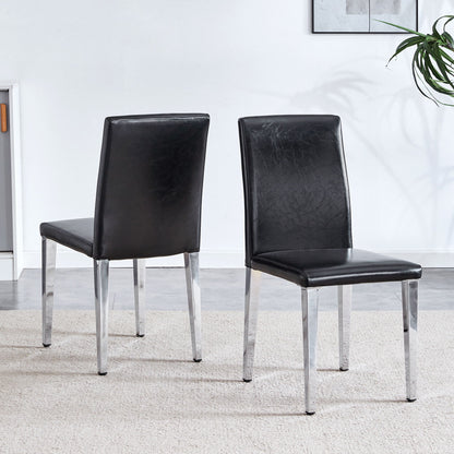 Elegant Upholstered Chairs & Metal Legs Home Essentials