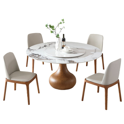 Round Modern Marble Dining Table With Chairs Home Essentials