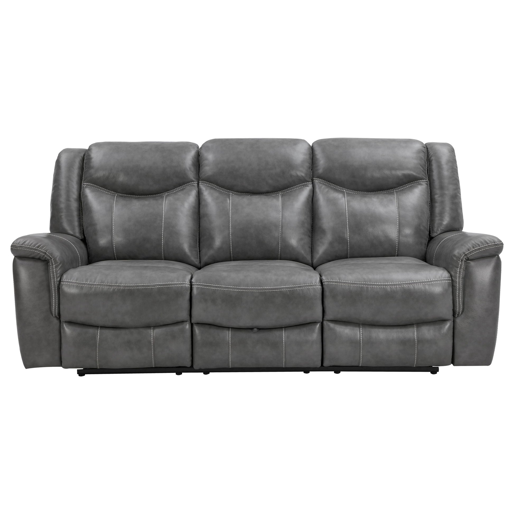Hudson - Motion Sofa Pillow Top Arms Reclining Comfort - Gray Furniture Max