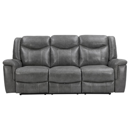 Hudson - Motion Sofa Pillow Top Arms Reclining Comfort - Gray Furniture Max