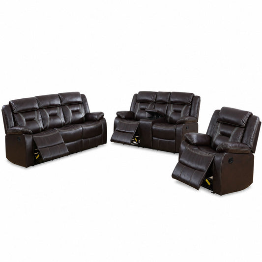 Living Room Set With Pillow Armrest And Tufted Backrest Home Essentials
