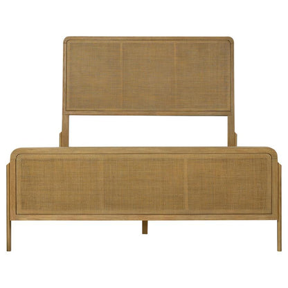 Arini - Rattan Panel Bed CoasterElevations
