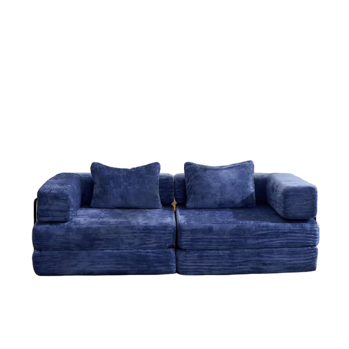 Convertible Floor Sofa Bed With Pillow Back Support Armrest Home Essentials