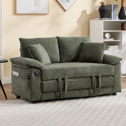 Upholstered Futon Convertible Floor Sofa Bed Home Essentials