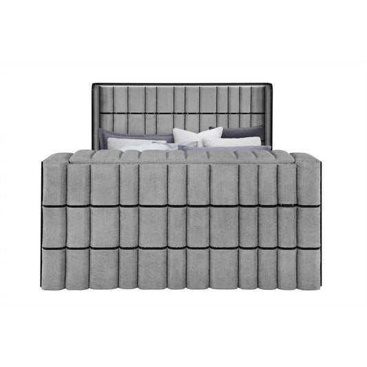 Isaiah - Bed With TV Lift-LED Speakers And Fireplace Global Furniture USA