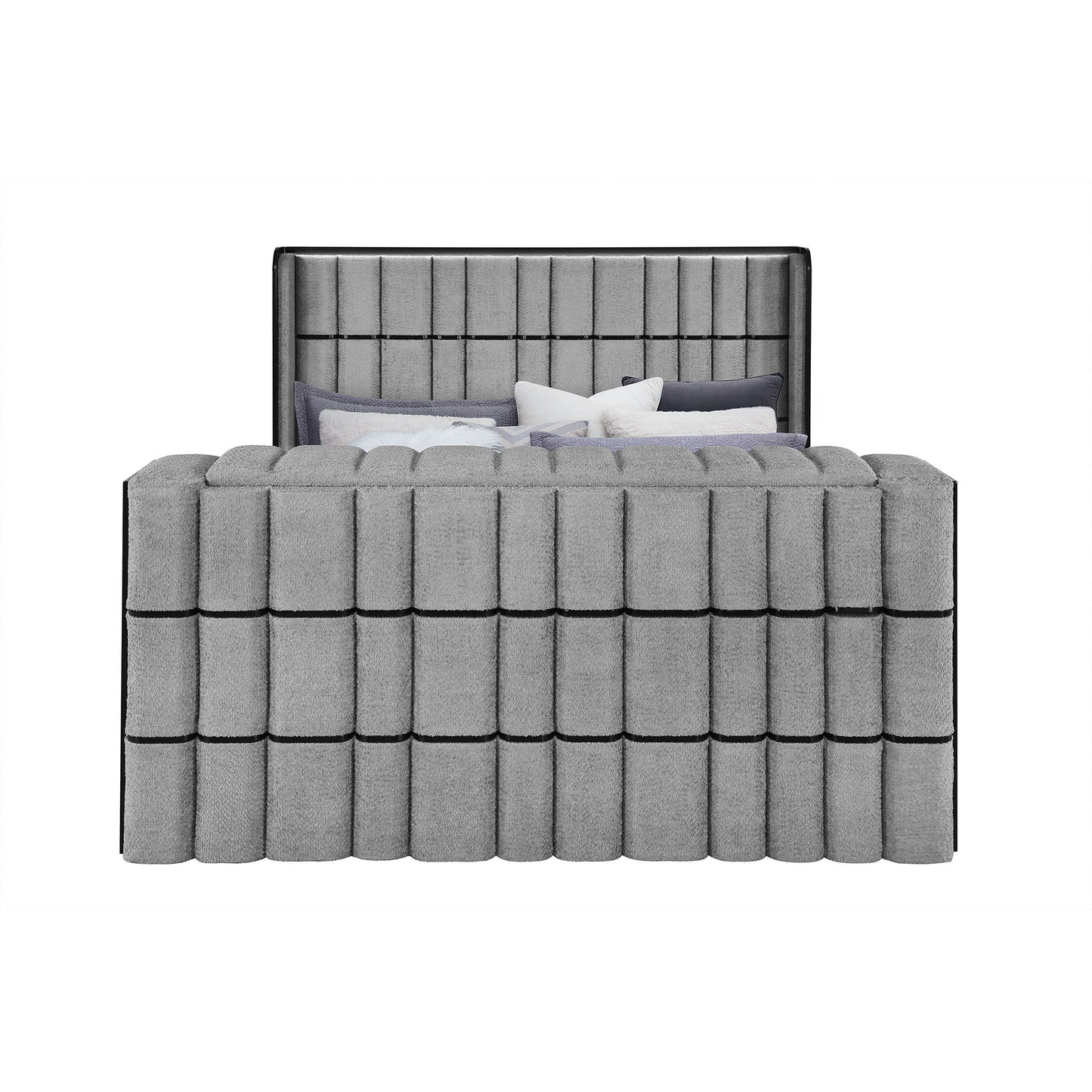 Isaiah - 5 Piece Bedroom Set With TV Lift-LED, Speakers And Fireplace Global Furniture USA