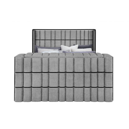 Isaiah - 5 Piece Bedroom Set With TV Lift-LED, Speakers And Fireplace Global Furniture USA