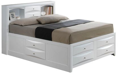 Modern Design Storage Bed With Bookcase Headboard Glory Furniture