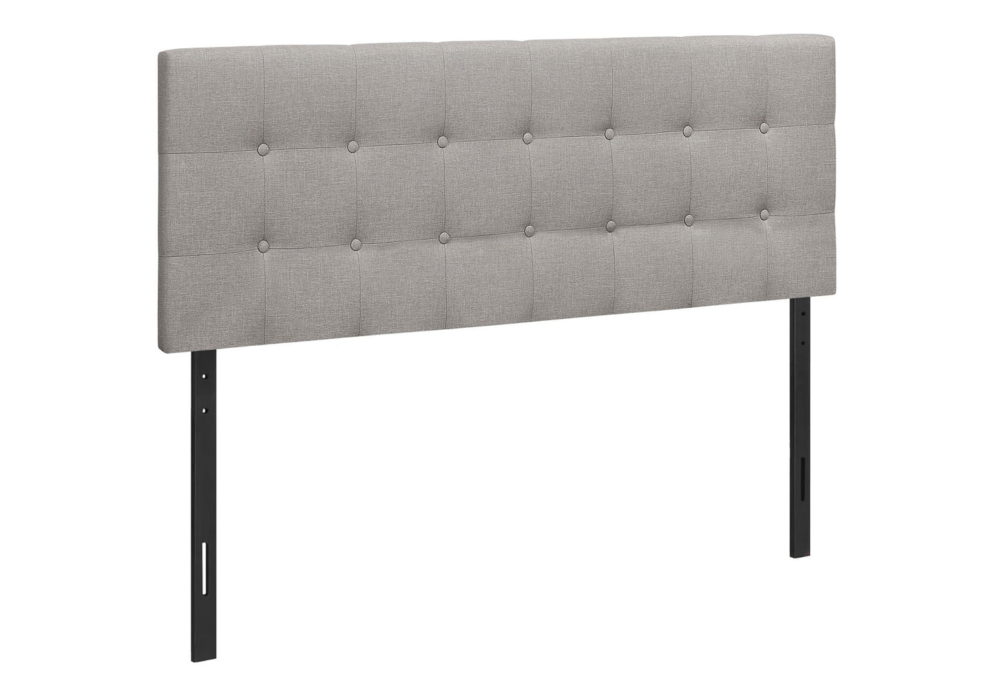 Queen Size, Bed Headboard Only, Upholstered, Durable Construction - Gray 8th Street