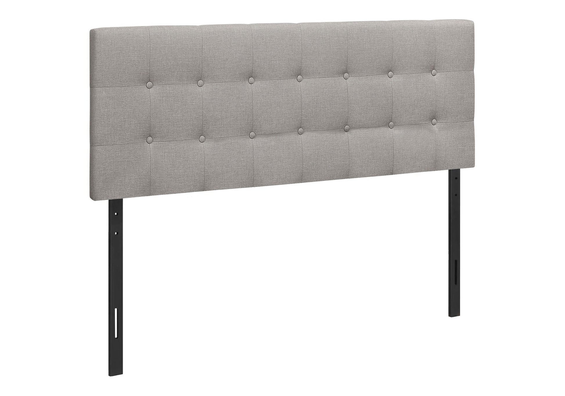 Queen Size, Bed Headboard Only, Upholstered, Durable Construction - Gray 8th Street