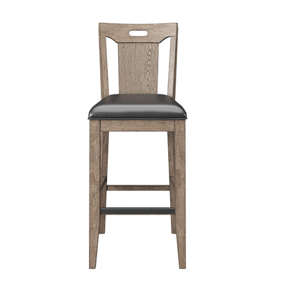 Benti - Slat Back Bar Stools (Set of 2) - Brown Emerald Home