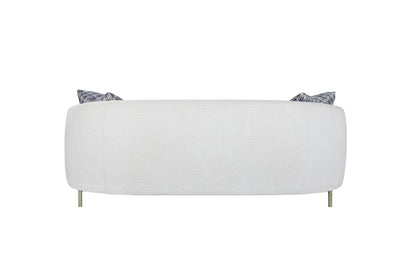 Rounded Sofa - White Bernards Furniture