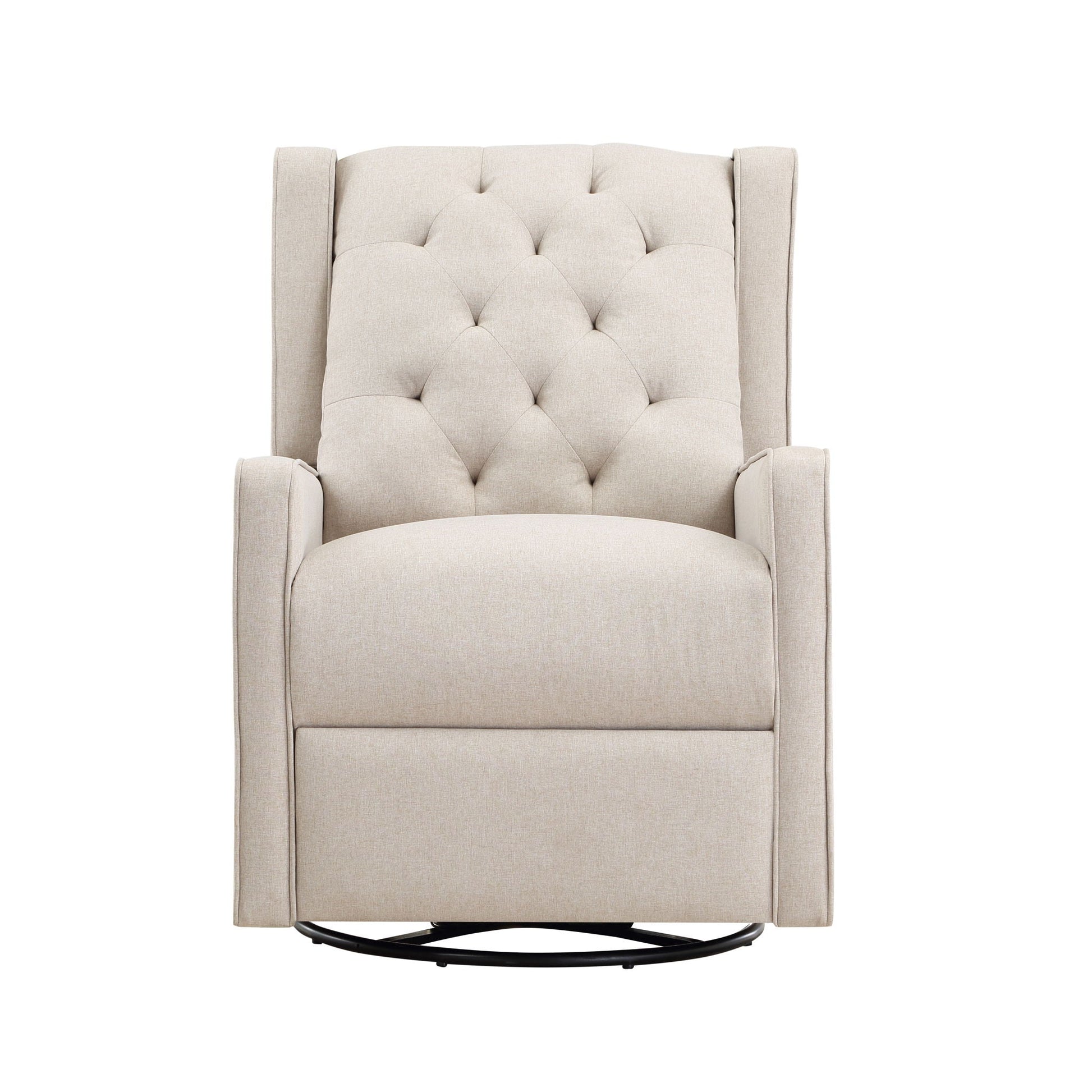 Milah - Gliding Swivel Recliner Tufted Suite Bebe