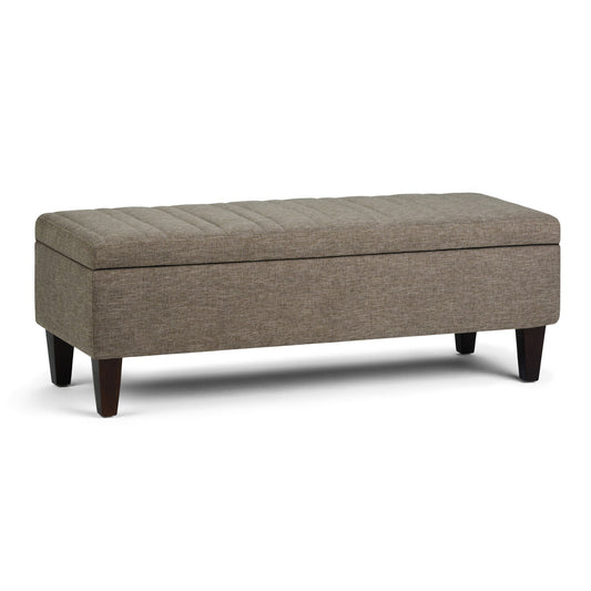 Monroe - Upholstered Storage Ottoman Simpli-Home