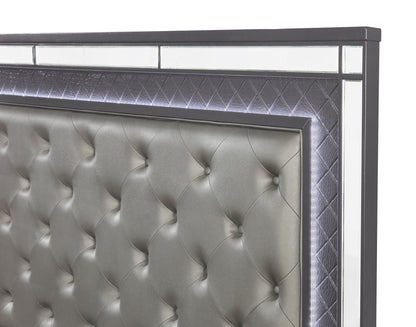 Refino - Bedroom Set - Gunmetal Crown Mark