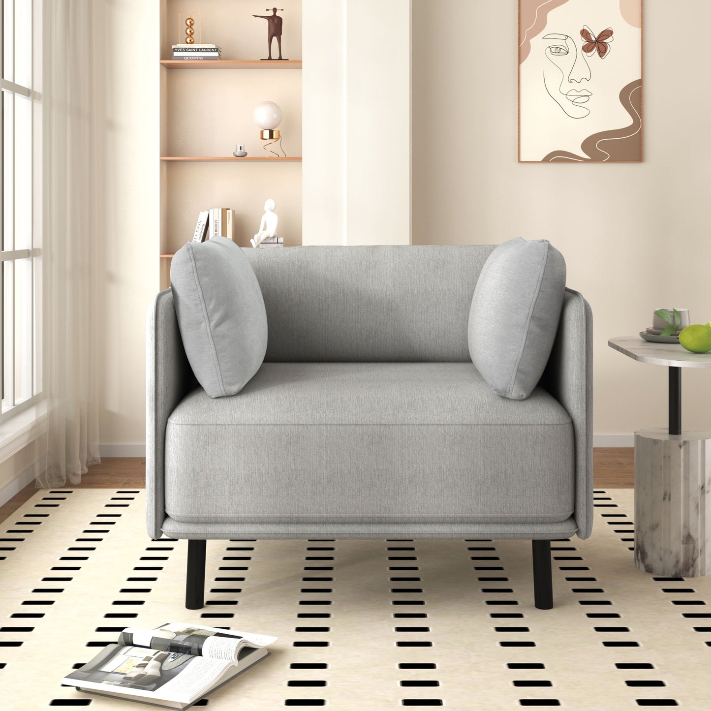 Vintage Modern Aesthetic Appeal Lounge Chair Noble House