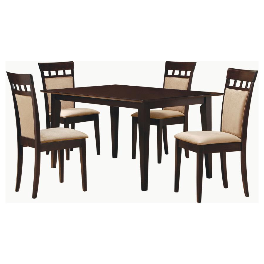 Gabriel - 5 Piece 59" Rectangular Dining Set - Cappuccino Coaster Fine Furniture