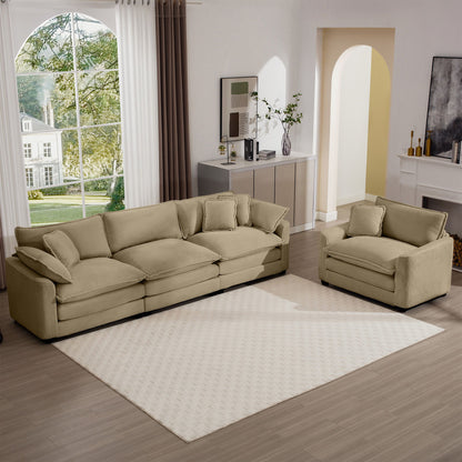 Elegant Oversized Sectional Sofa Set With Deep Seats And Flexible Layout Home Essentials