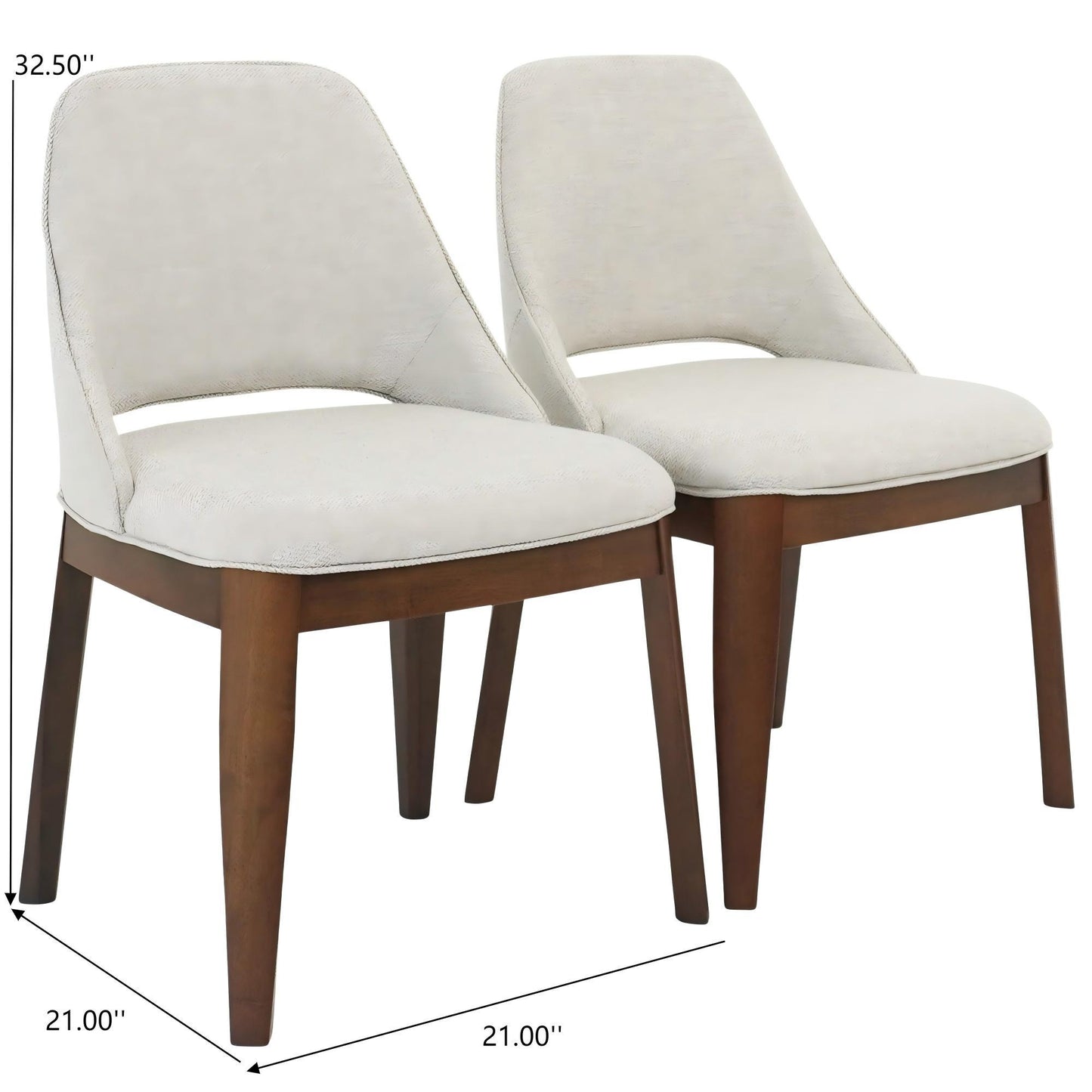 Weston - Dining Chair (Set of 2) - Beige Ashcroft Furniture