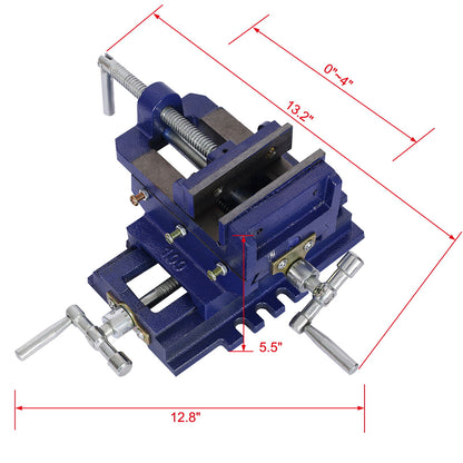 Industrial Quality Cross Slide Vise, Drill Press Metal Milling 2 Way X - Y Daily Nest