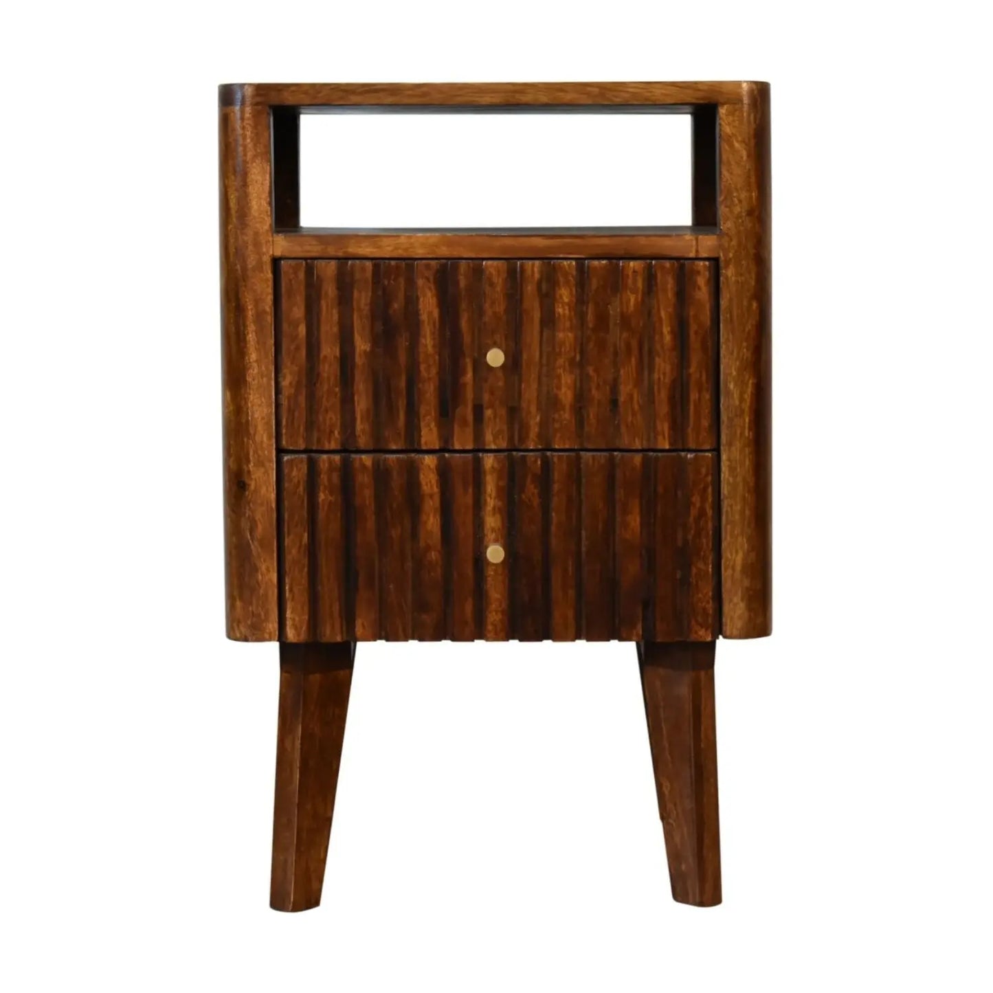 Reeve - Nightstand, 2 Drawers - Chestnut Artisan Furniture