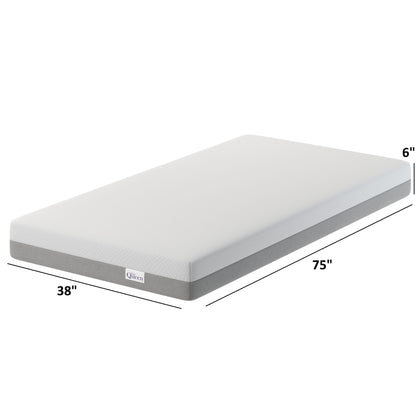 6" Memory Foam Mattress With Responsive Support And Breathable Cover Daily Nest