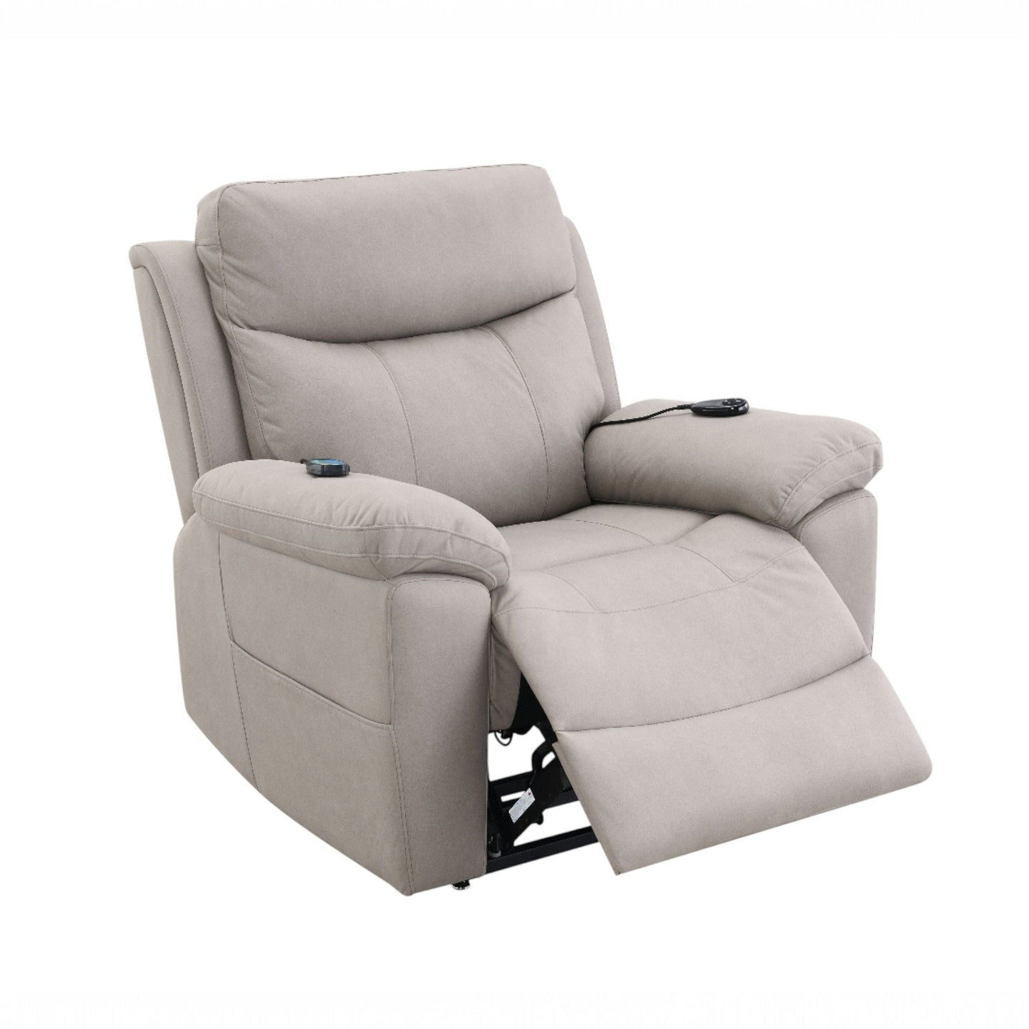 Chriki - Power Motion Recliner With Lift Heating Massage Chair - Beige Acme