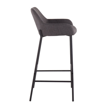 Daniella - Industrial Fixed Height Bar Stool (Set of 2) Lumi Source