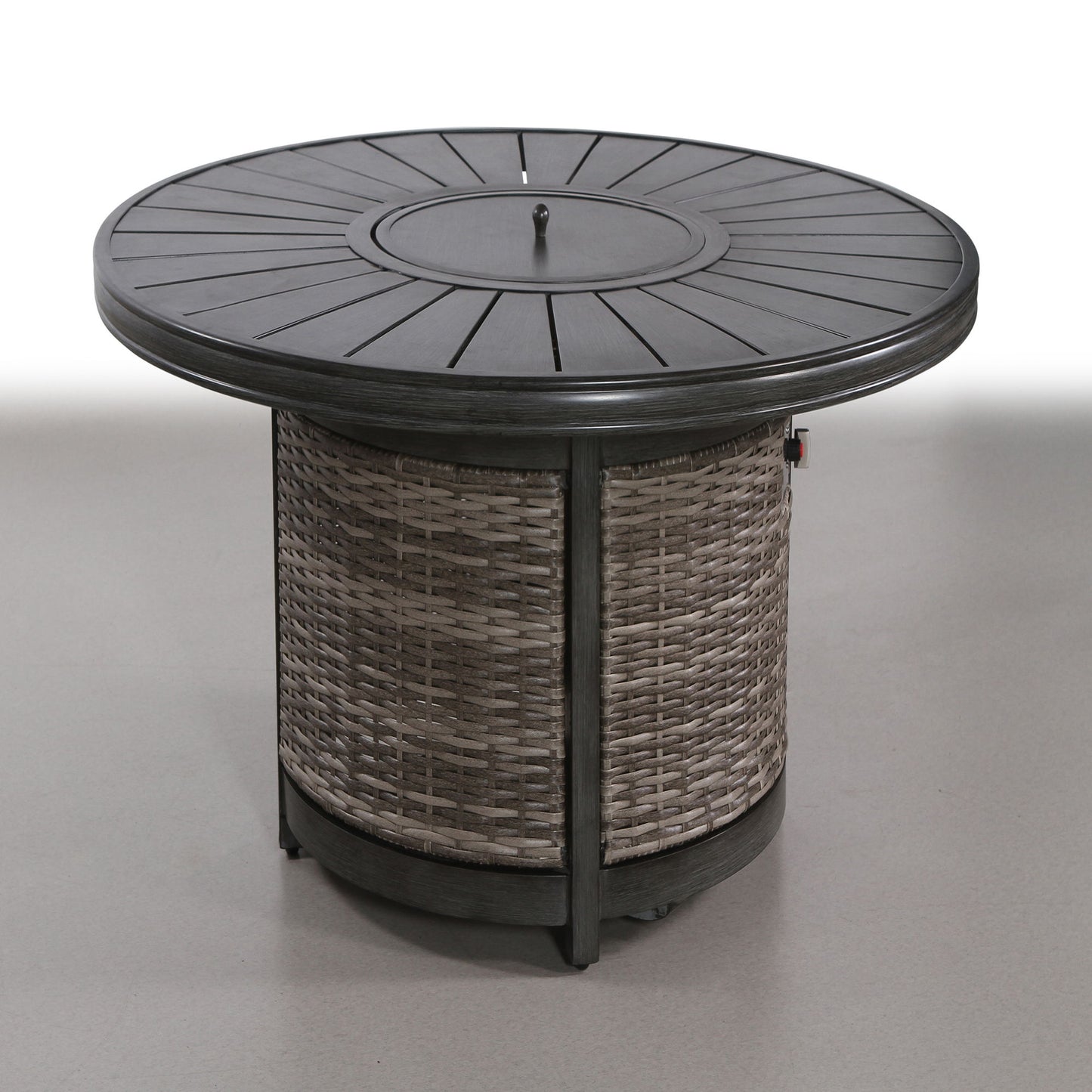 Propane Outdoor Fire Pit Table - Gray LSI Patio Furniture